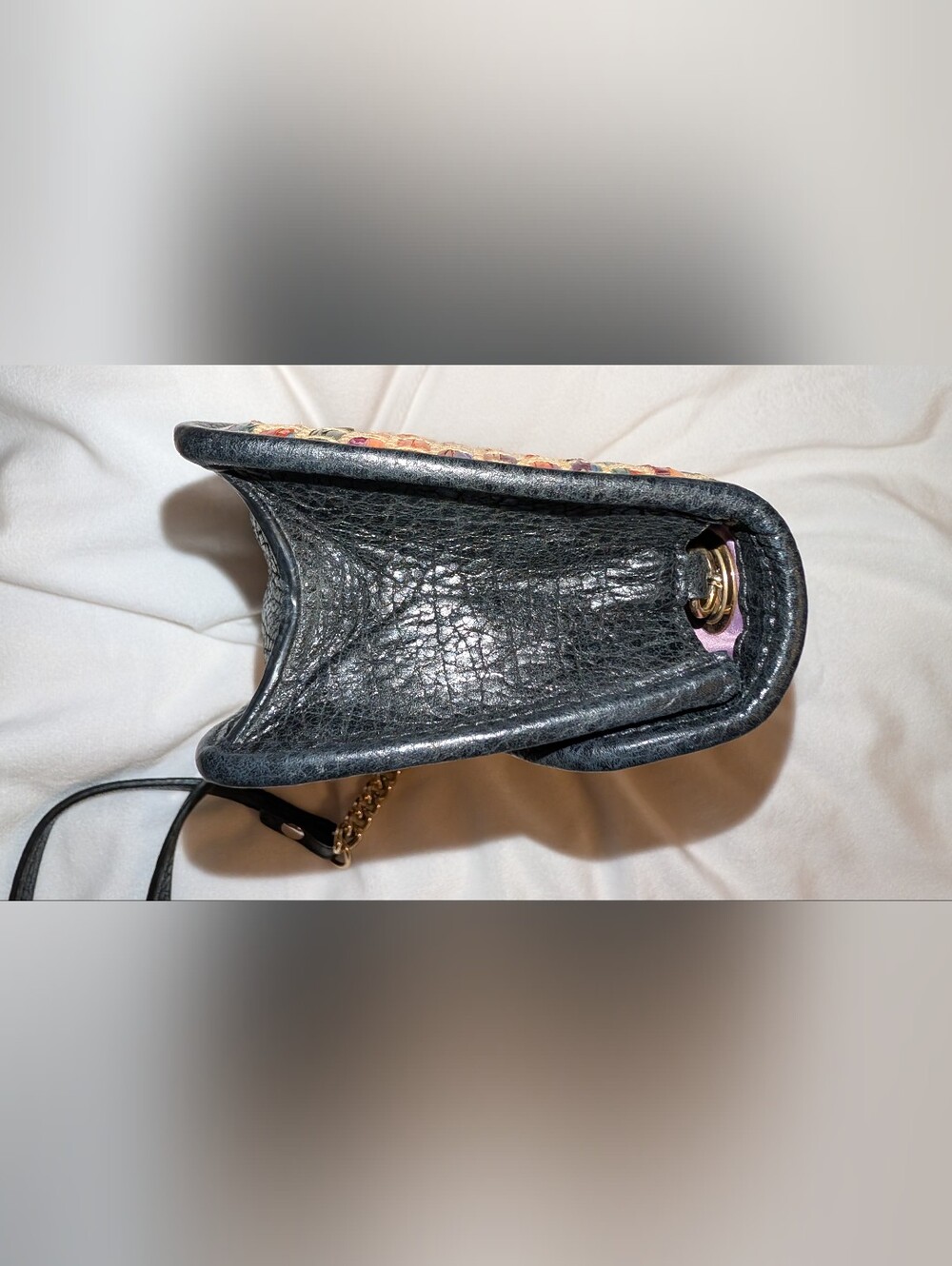Henri Bendel Stripe Raffia Rainbow Crossbody Bag VGC - Picture 5 of 12